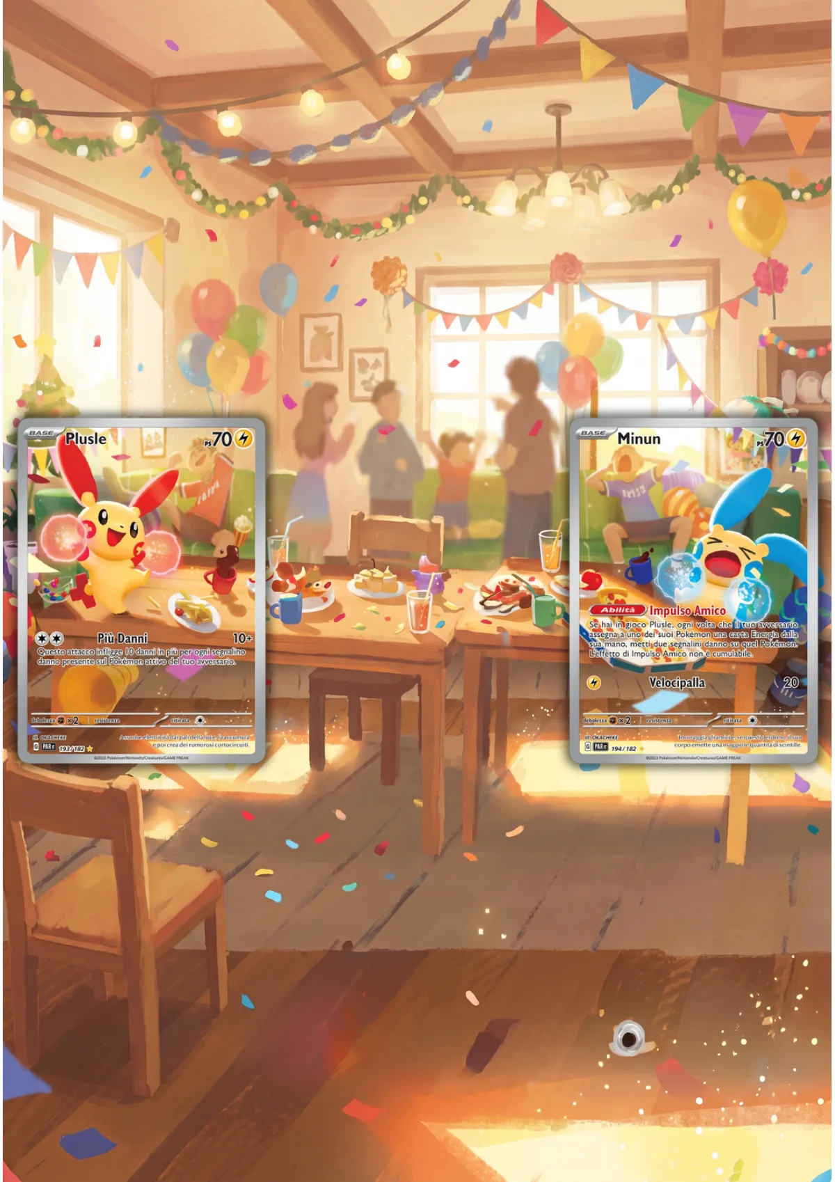 Extended art Plusle & Minum — Paradox Rift · Frame | CaliffoCustomTCG