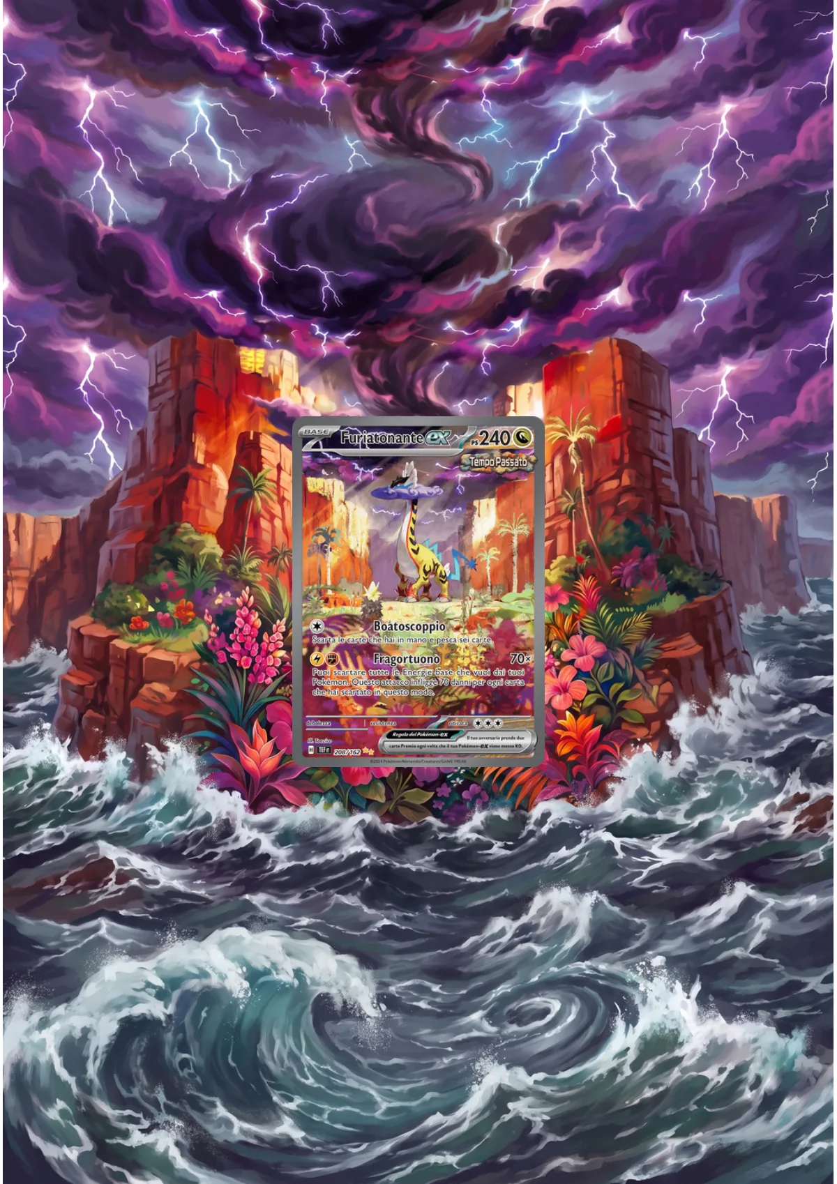 Extended art Raikou Raging Bolt — Temporal Forces · Frame | CaliffoCustomTCG