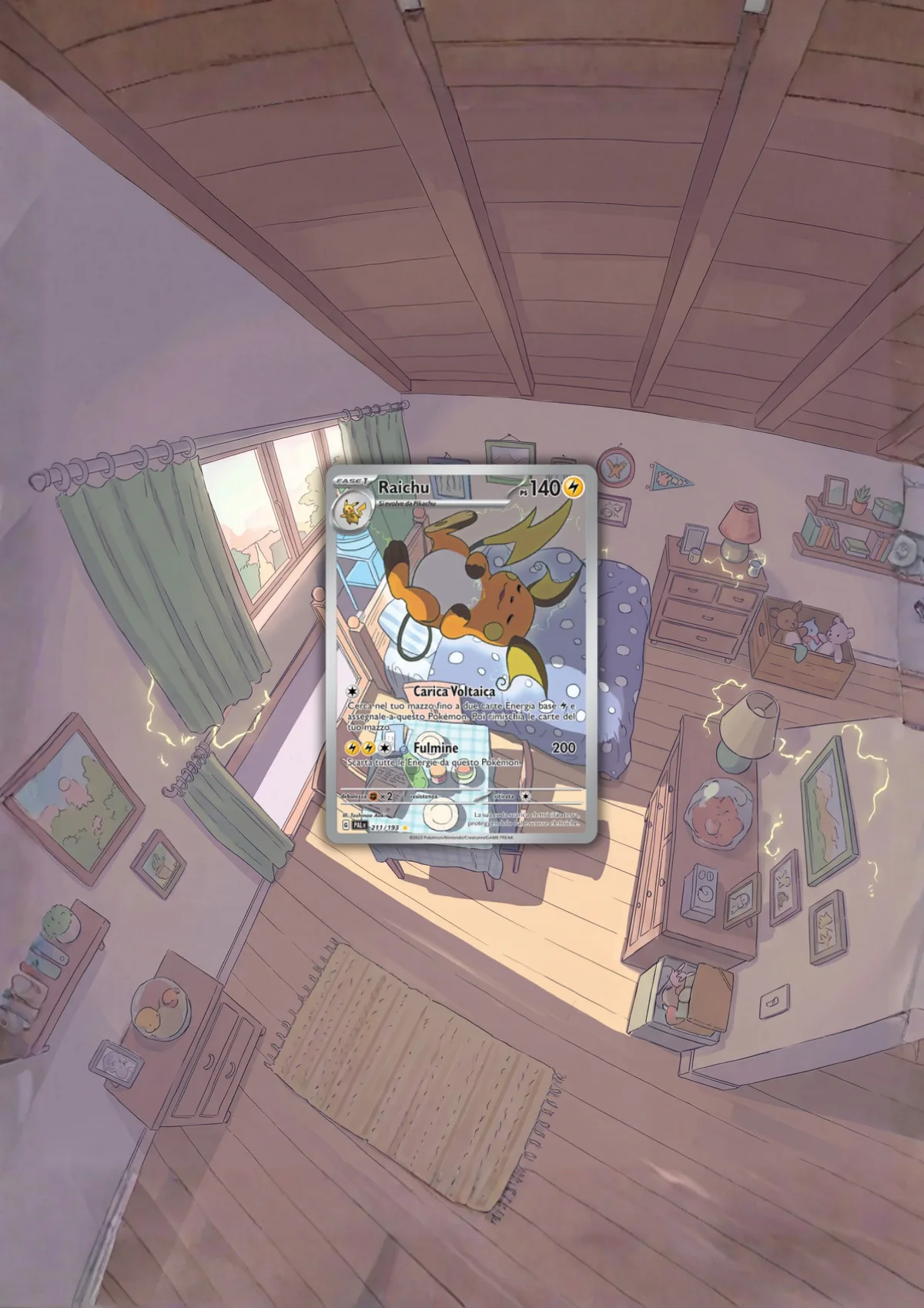 Extended art Raichu — Paldea Evolved · Frame | CaliffoCustomTCG