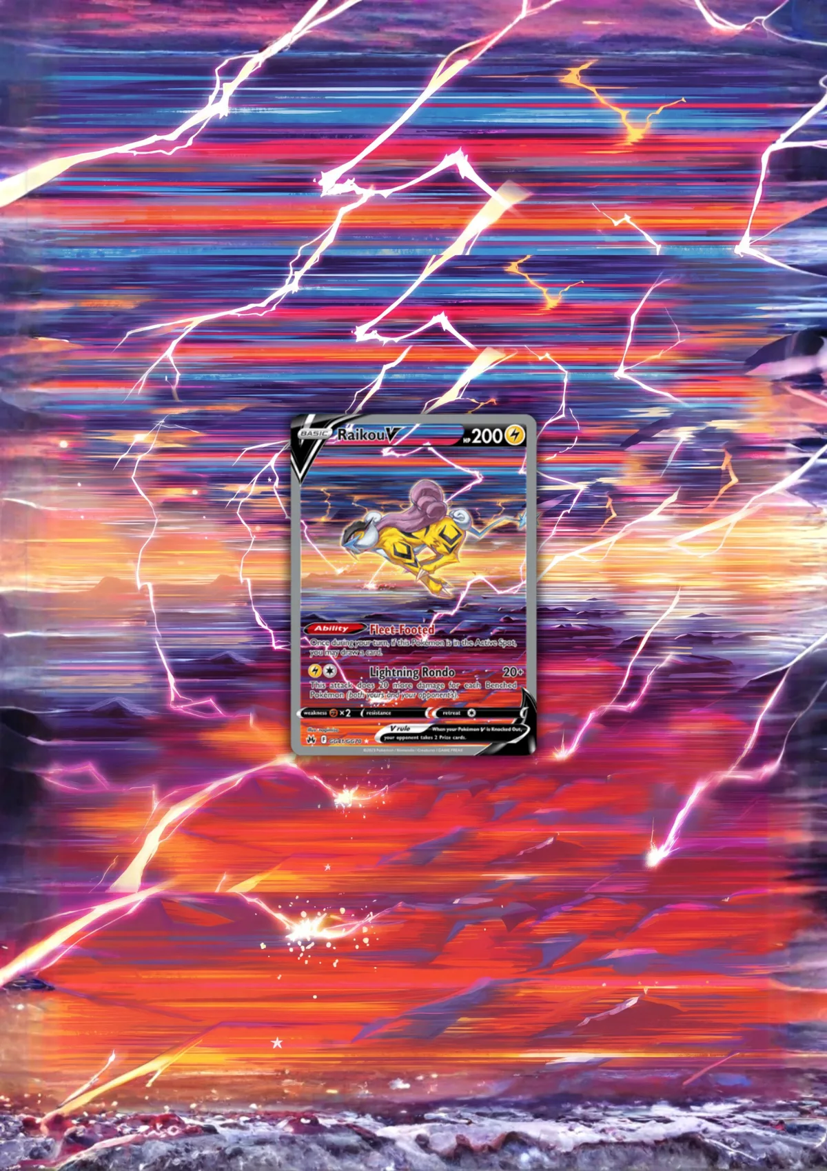 Extended art Raikou — Crown Zenith · Frame | CaliffoCustomTCG