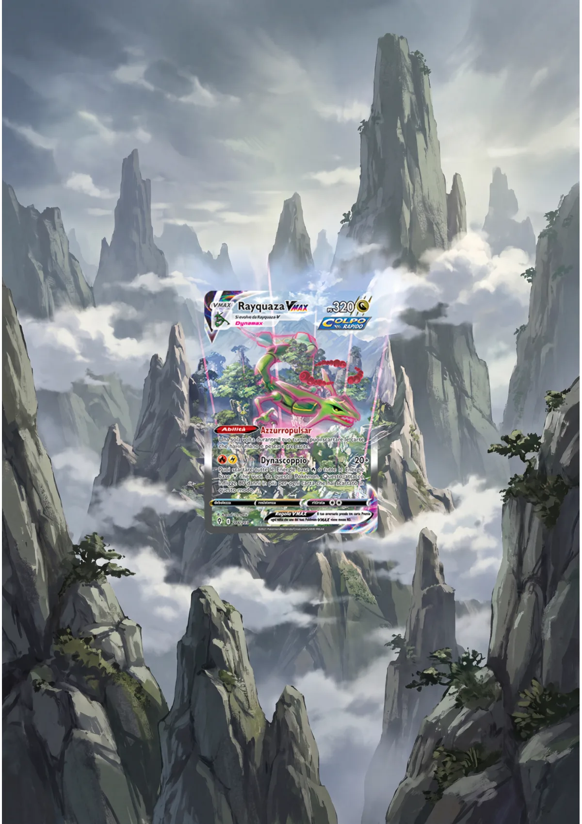 Extended art Rayquaza — Evolving Skies · Frame | CaliffoCustomTCG