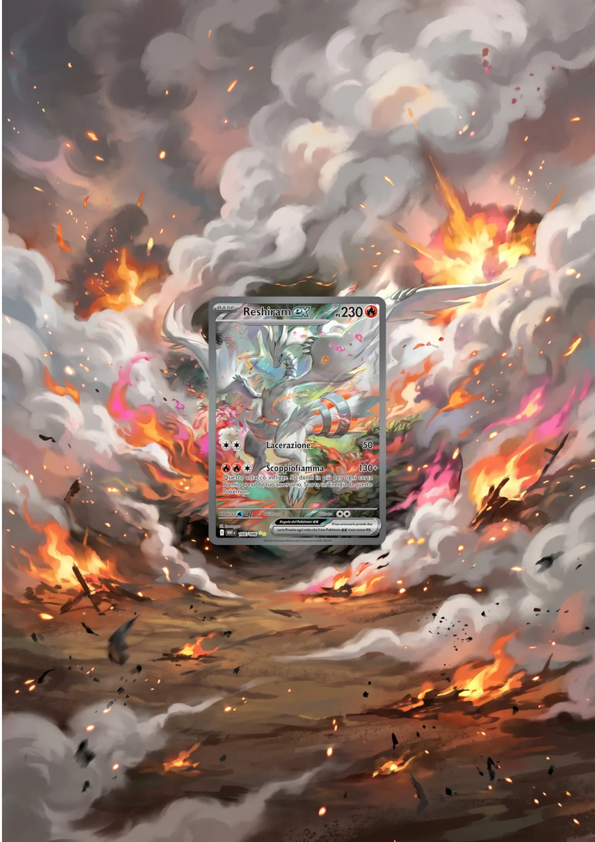 Extended art Reshiram — White Flare · Frame | CaliffoCustomTCG