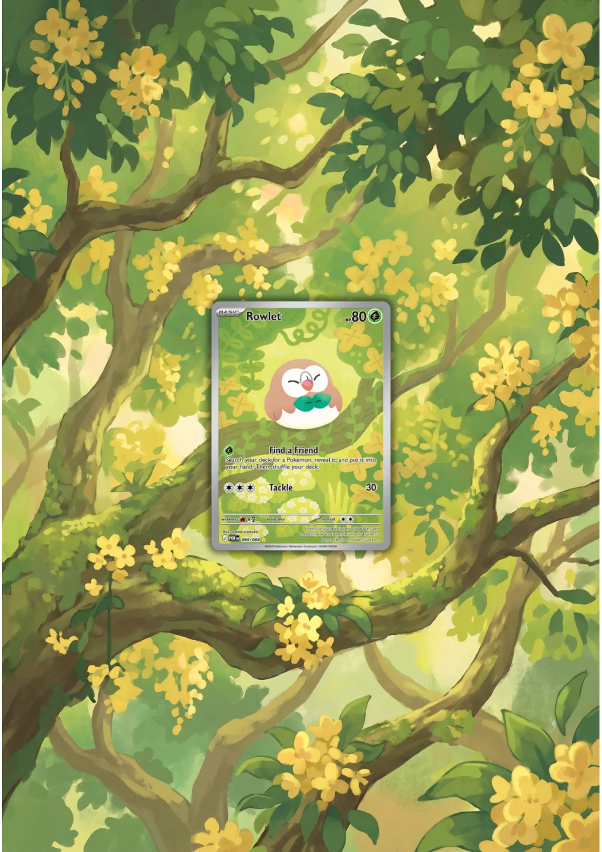 Extended art Rowlet — Perfect Order · Frame | CaliffoCustomTCG