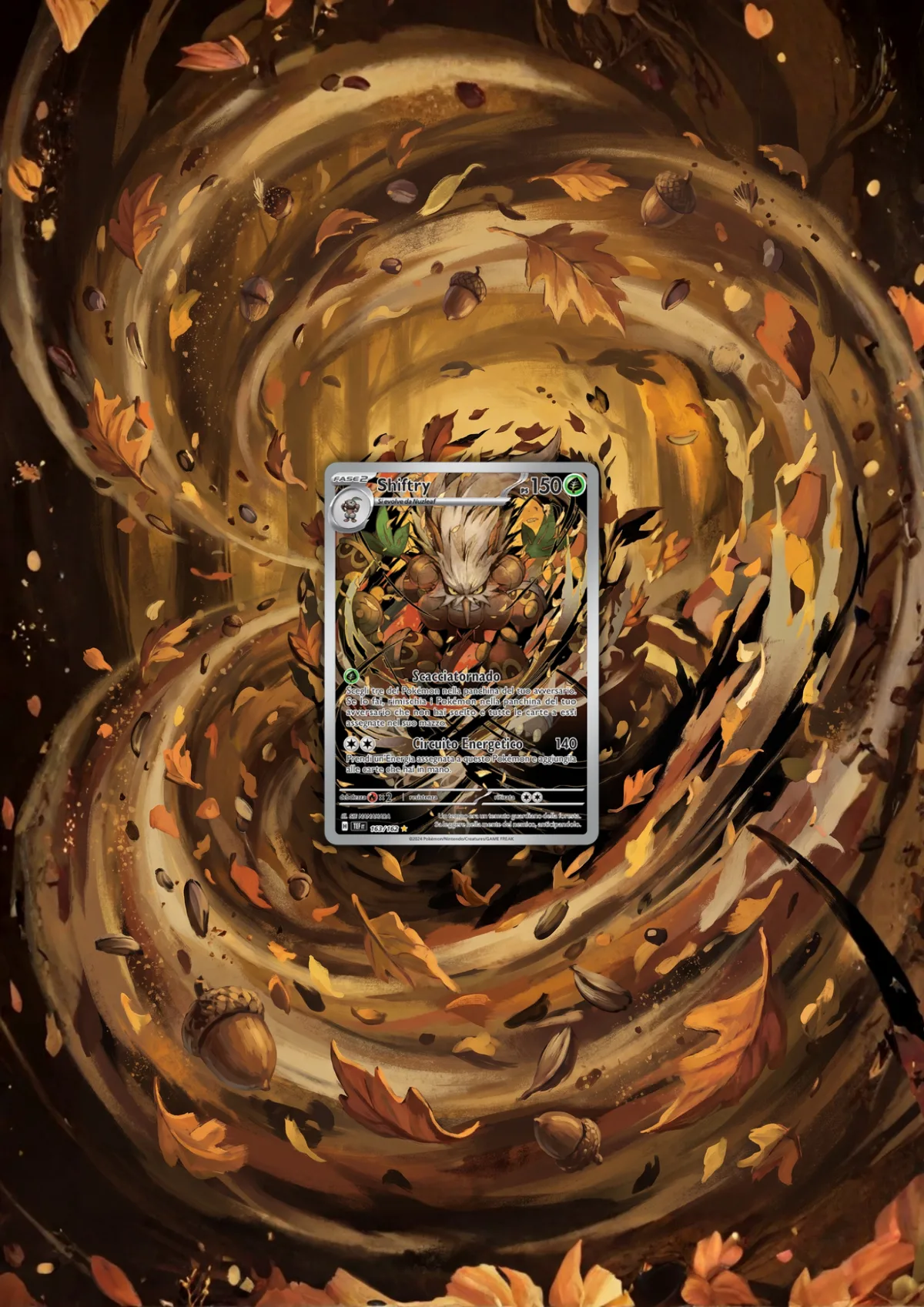 Extended art Shiftry — Temporal Forces · Frame | CaliffoCustomTCG