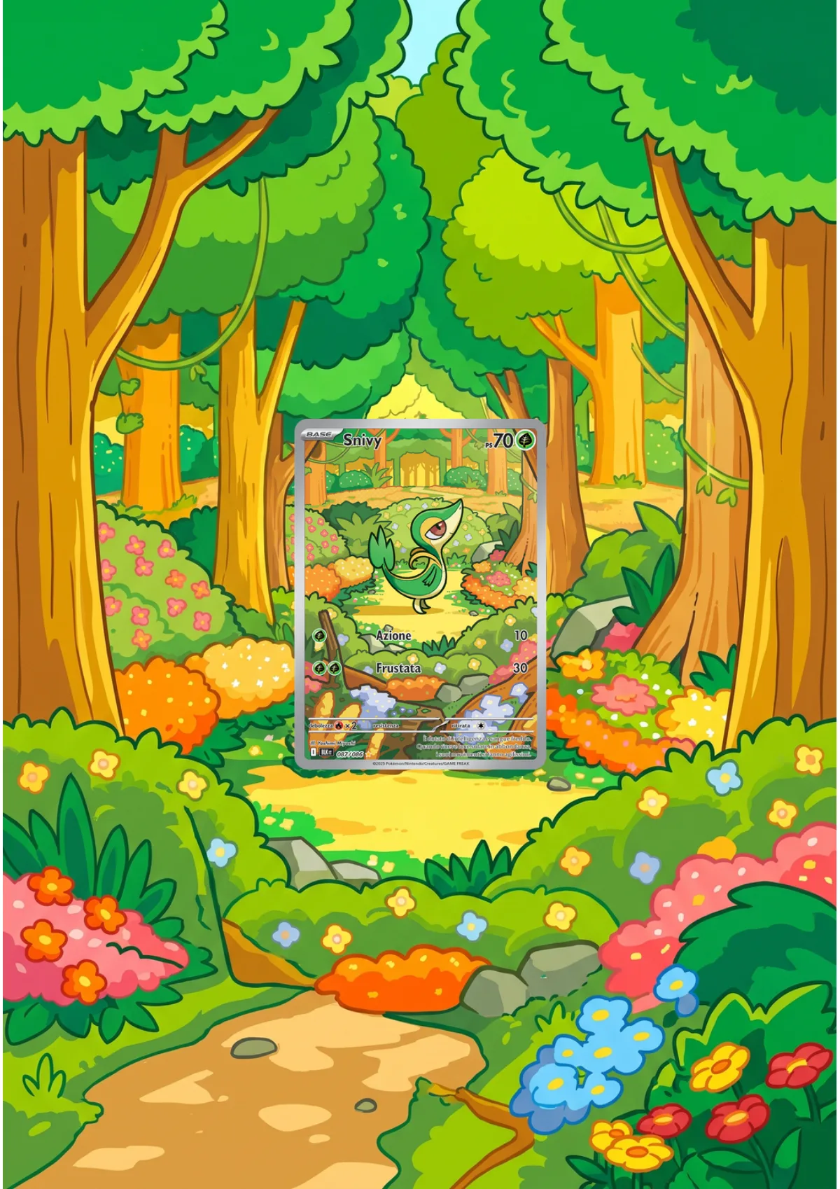 Extended art Snivy — Black Bolt · Frame | CaliffoCustomTCG