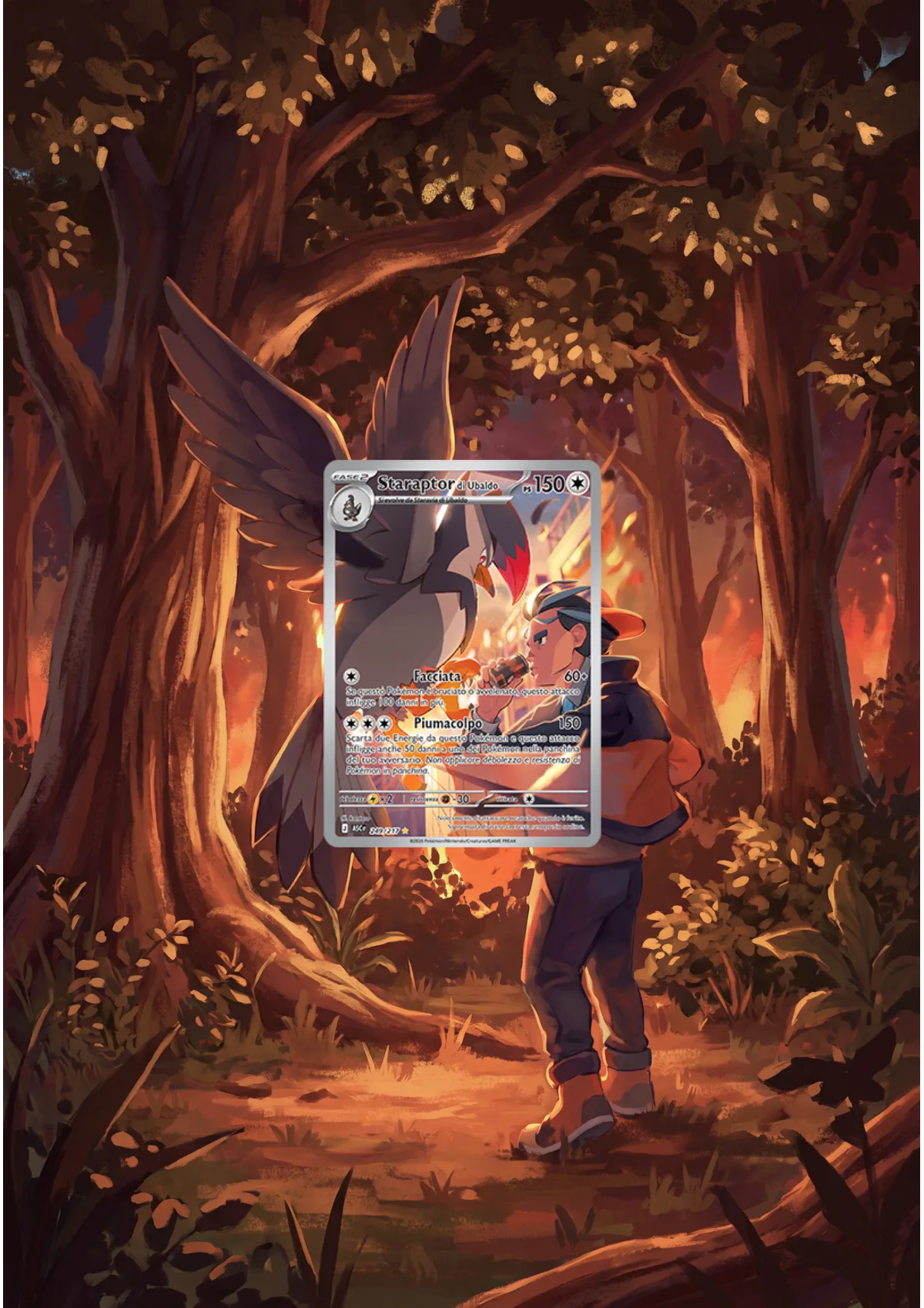 Extended art Larry's Staraptor — Ascended Heroes · Frame | CaliffoCustomTCG