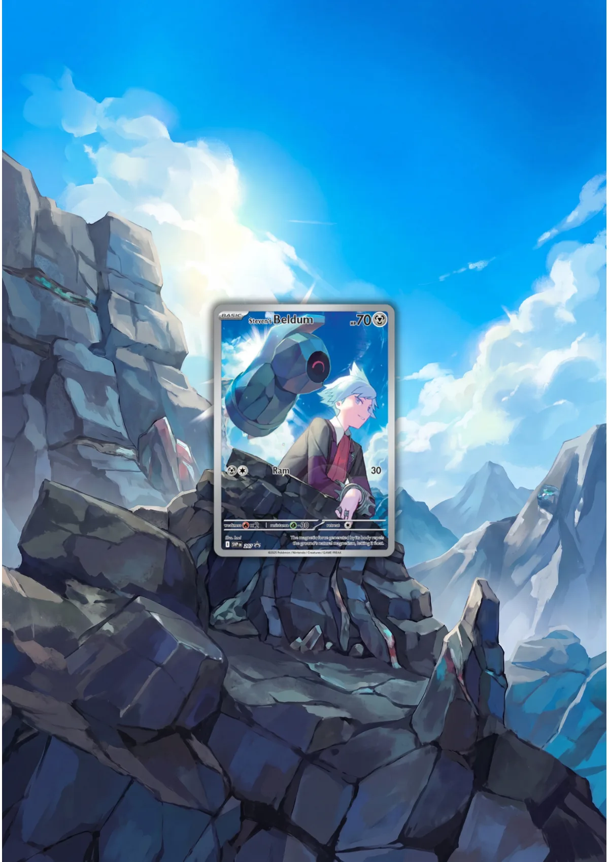 Extended art Steven's Beldum — Scarlet & Violet Promos · Frame | CaliffoCustomTCG