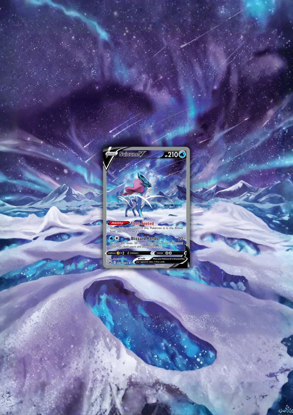 Extended art Suicune — Crown Zenith · Frame | CaliffoCustomTCG