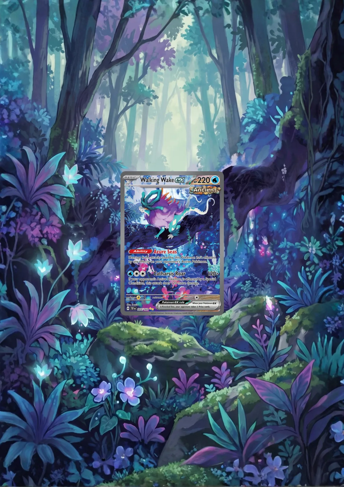 Extended art Suicune Walking Wake — Temporal Forces · Frame | CaliffoCustomTCG