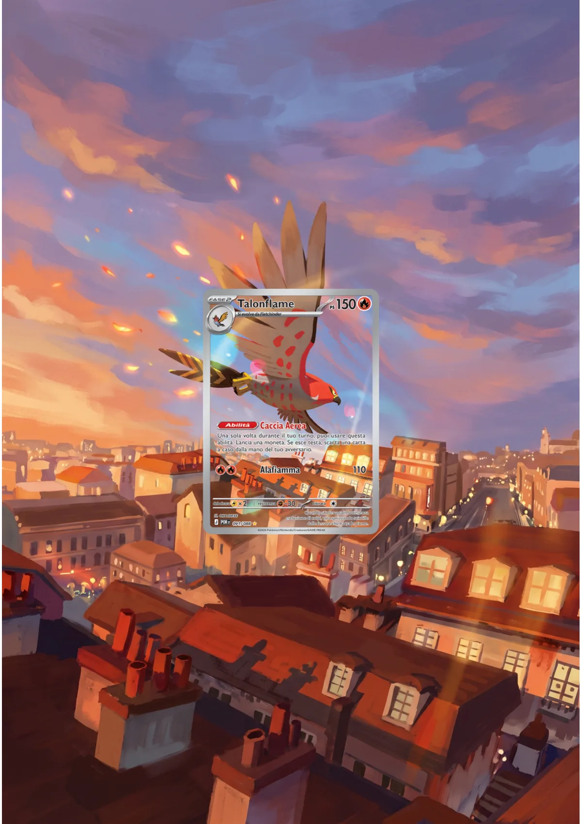 Extended art Talonflame — Perfect Order · Frame | CaliffoCustomTCG
