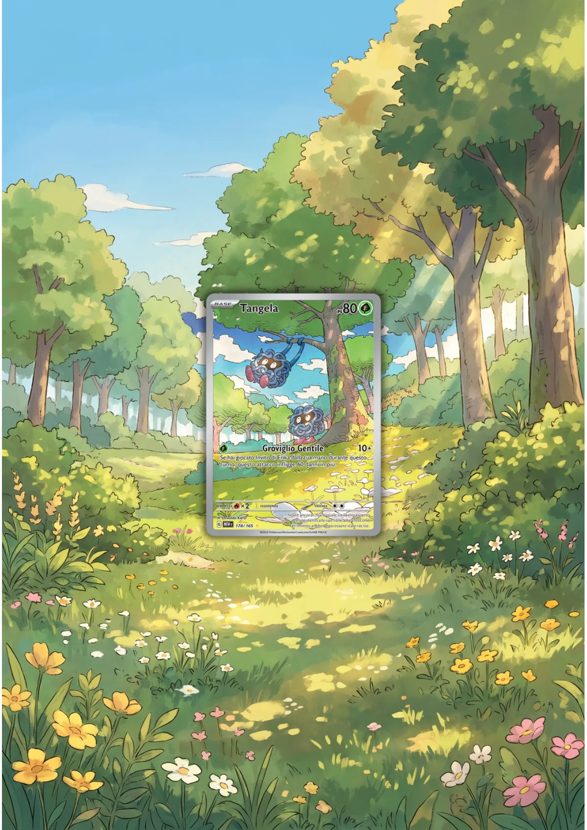 Extended art Tangela — Pokemon 151 · Frame | CaliffoCustomTCG