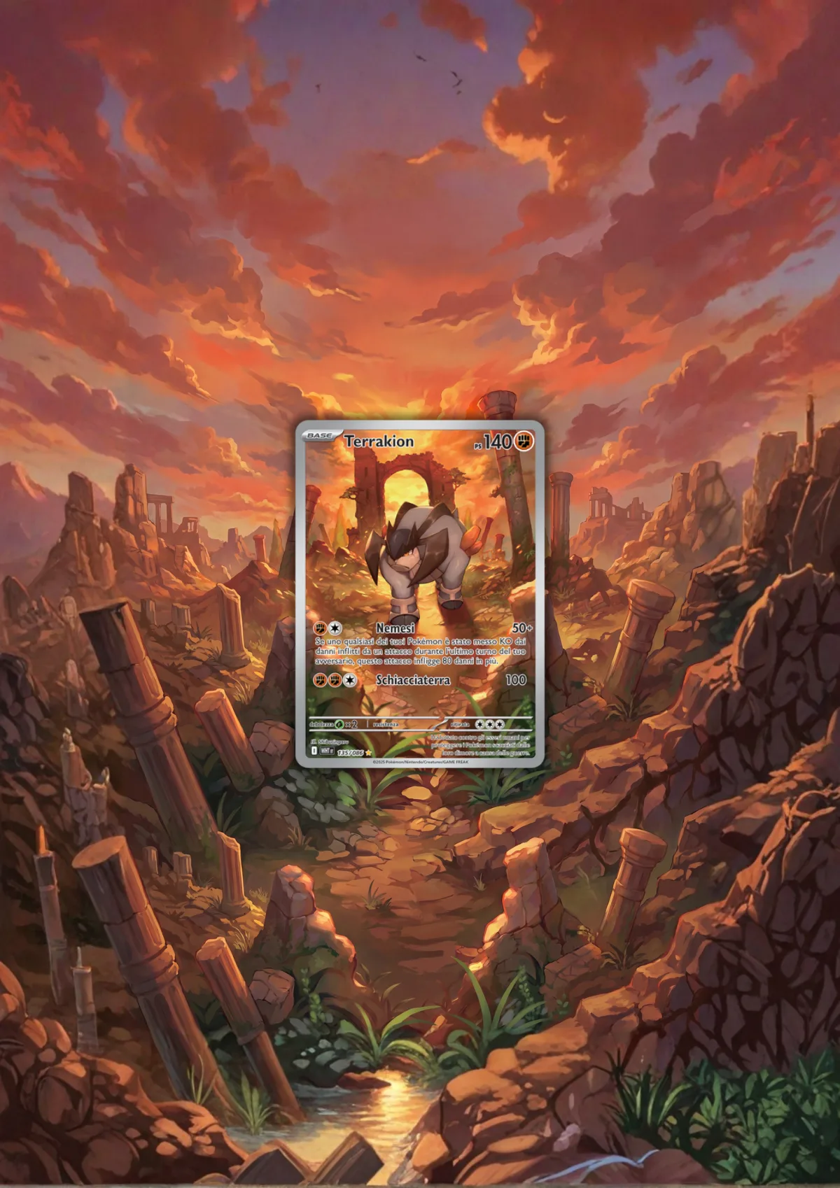 Extended art Terrakion — White Flare · Frame | CaliffoCustomTCG