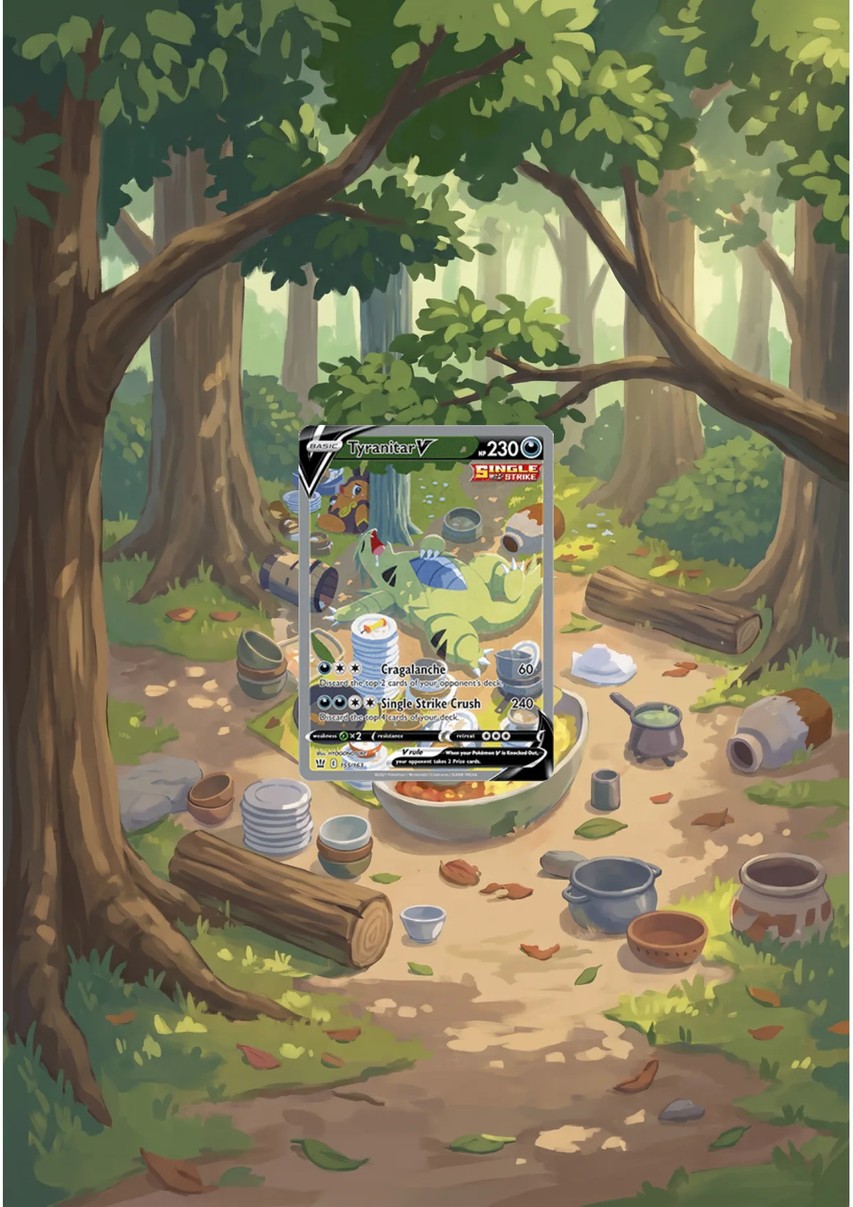 Extended art Tyranitar — Battle Styles · Frame | CaliffoCustomTCG