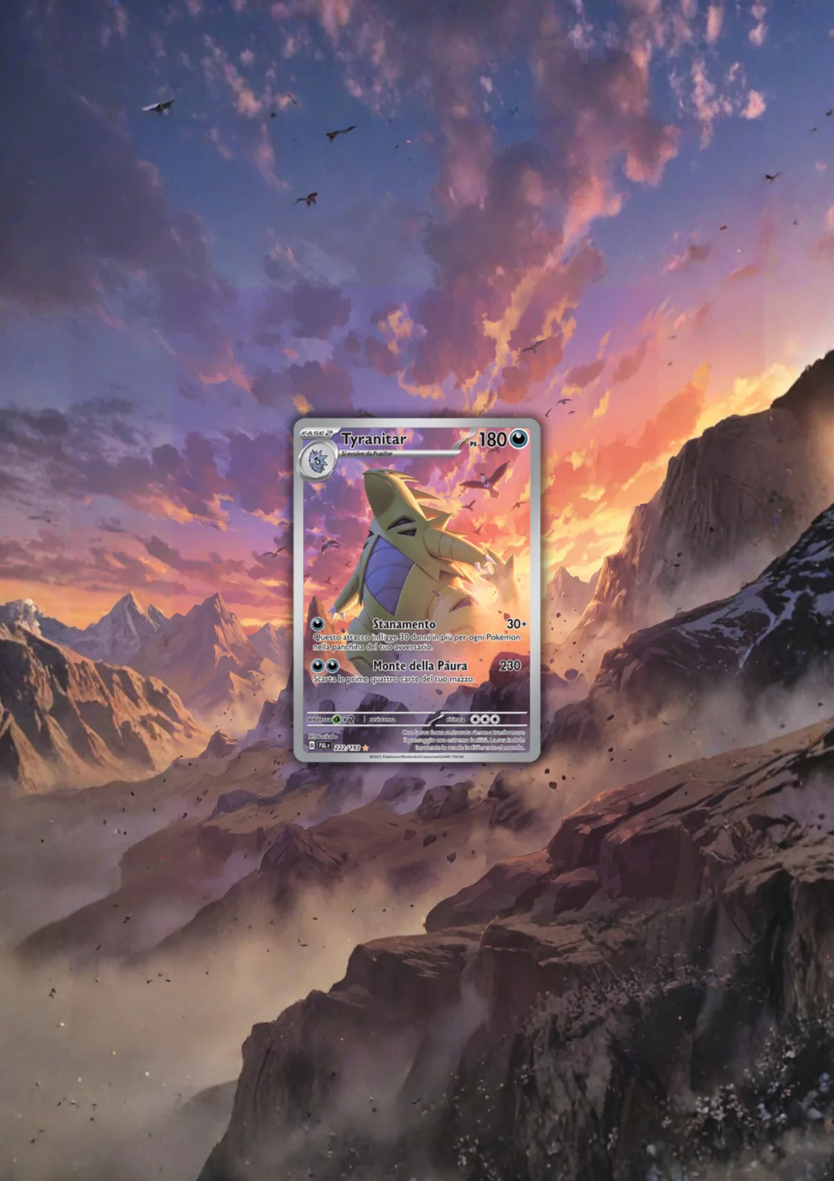 Extended art Tyranitar — Paldea Evolved · Frame | CaliffoCustomTCG