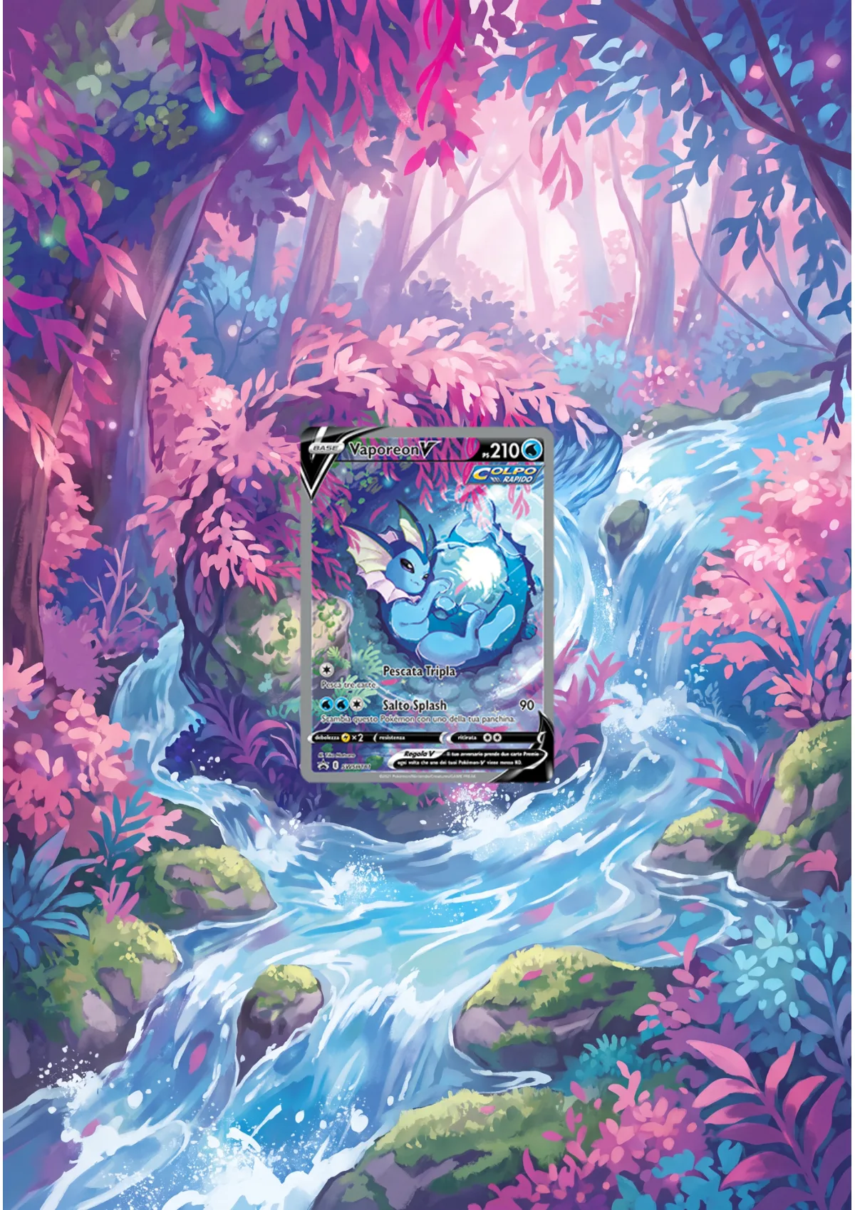 Extended art Vaporeon — Sword & Shield Promos · Frame | CaliffoCustomTCG