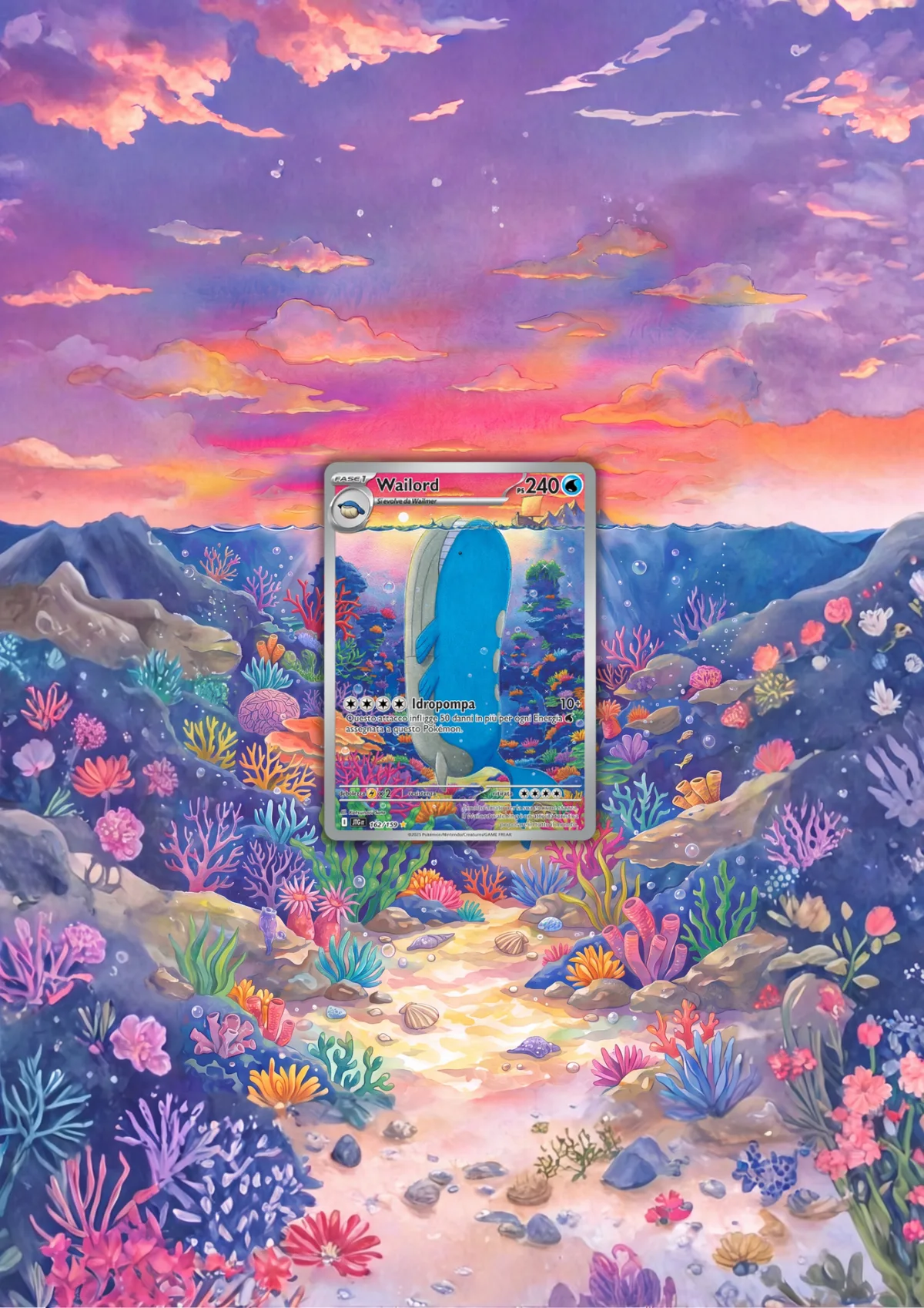 Extended art Wailord — Journey Together · Frame | CaliffoCustomTCG