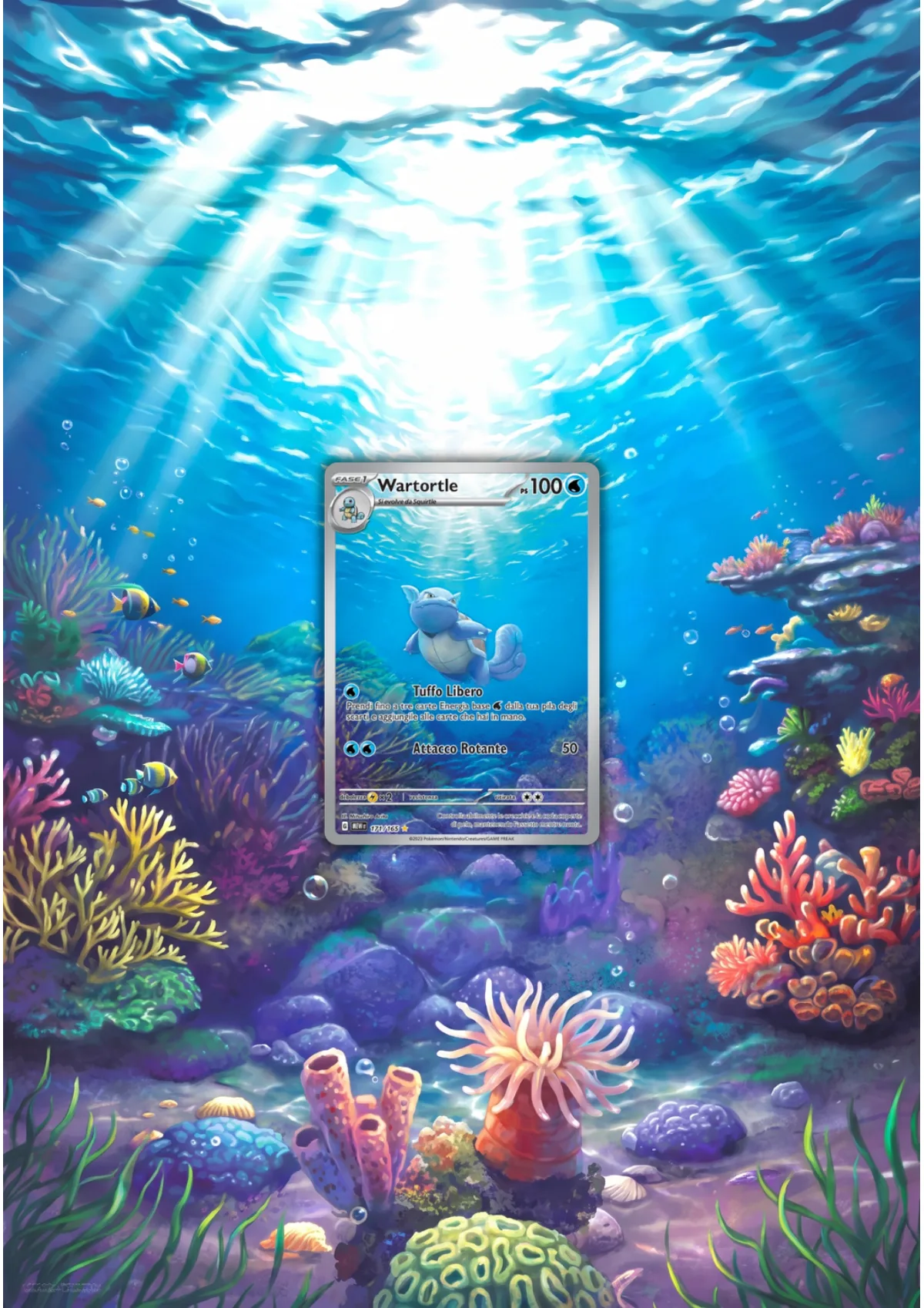 Extended art Wartortle — Pokemon 151 · Frame | CaliffoCustomTCG