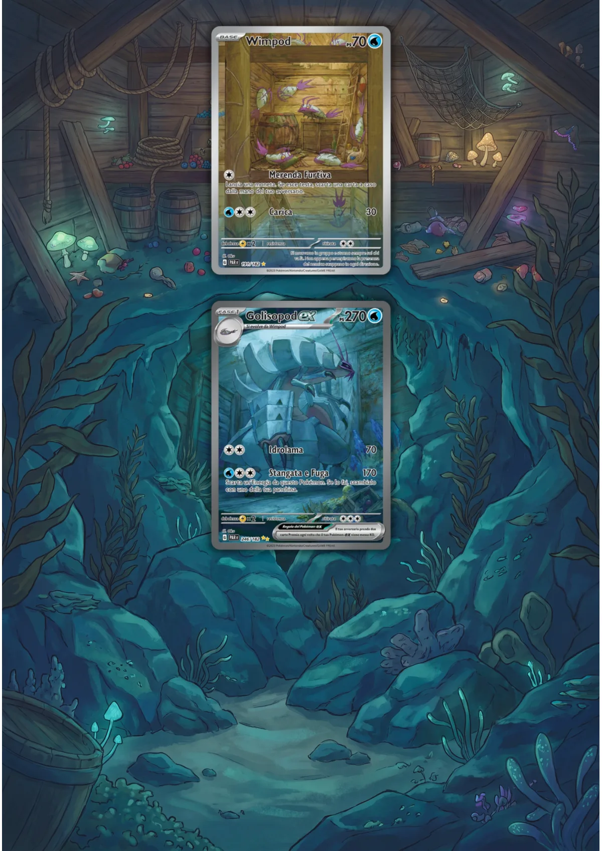 Extended art Wimpod & Golisopod — Paradox Rift · Frame | CaliffoCustomTCG