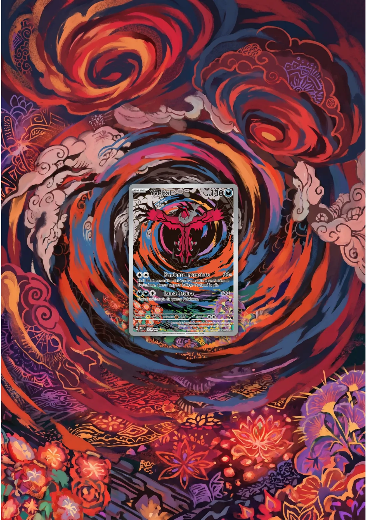 Extended art Yveltal — Paradox Rift · Frame | CaliffoCustomTCG
