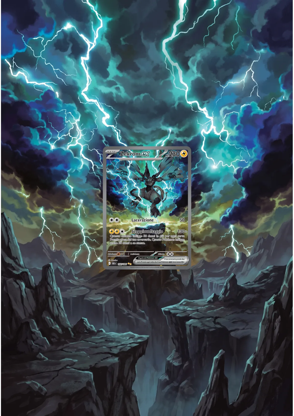Extended art Zekrom — Black Bolt · Frame | CaliffoCustomTCG