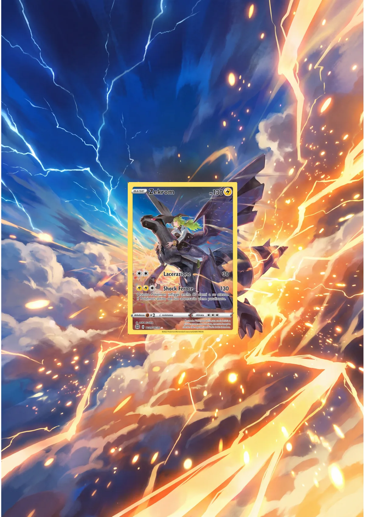 Extended art Zekrom — Brilliant Stars · Frame | CaliffoCustomTCG