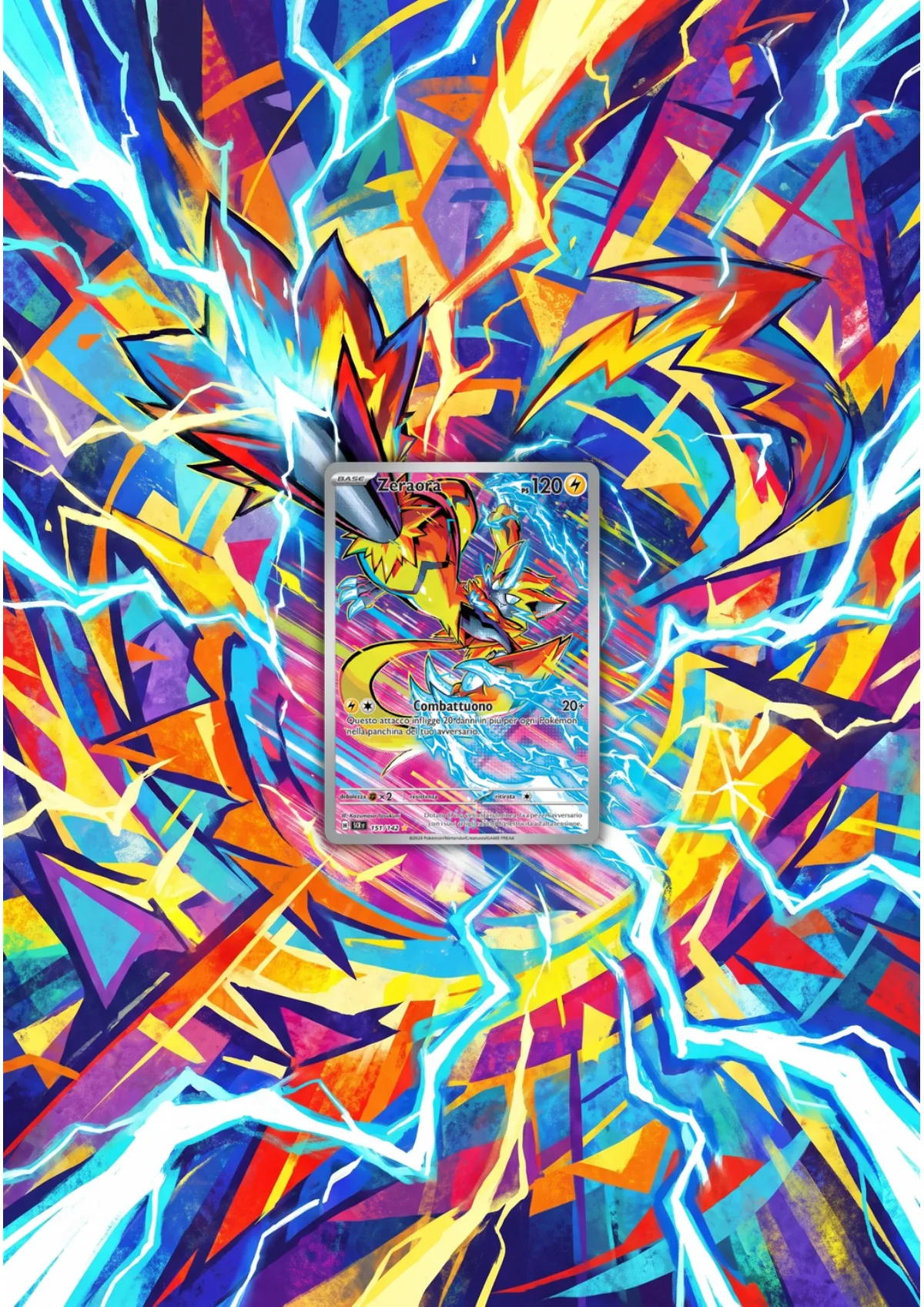 Extended art Zeraora — Stellar Crown · Frame | CaliffoCustomTCG