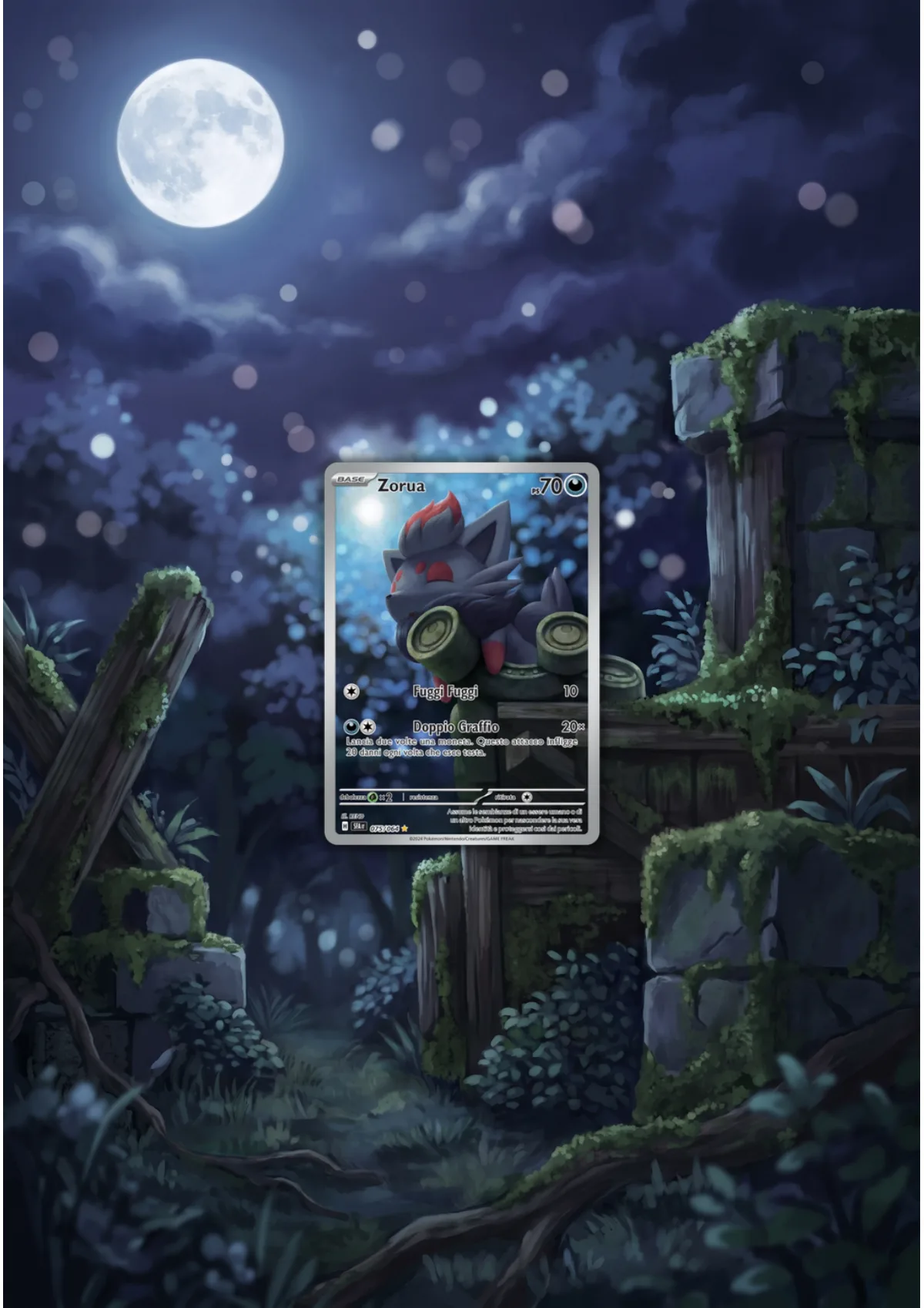 Extended art Zorua — Shrouded Fable · Frame | CaliffoCustomTCG
