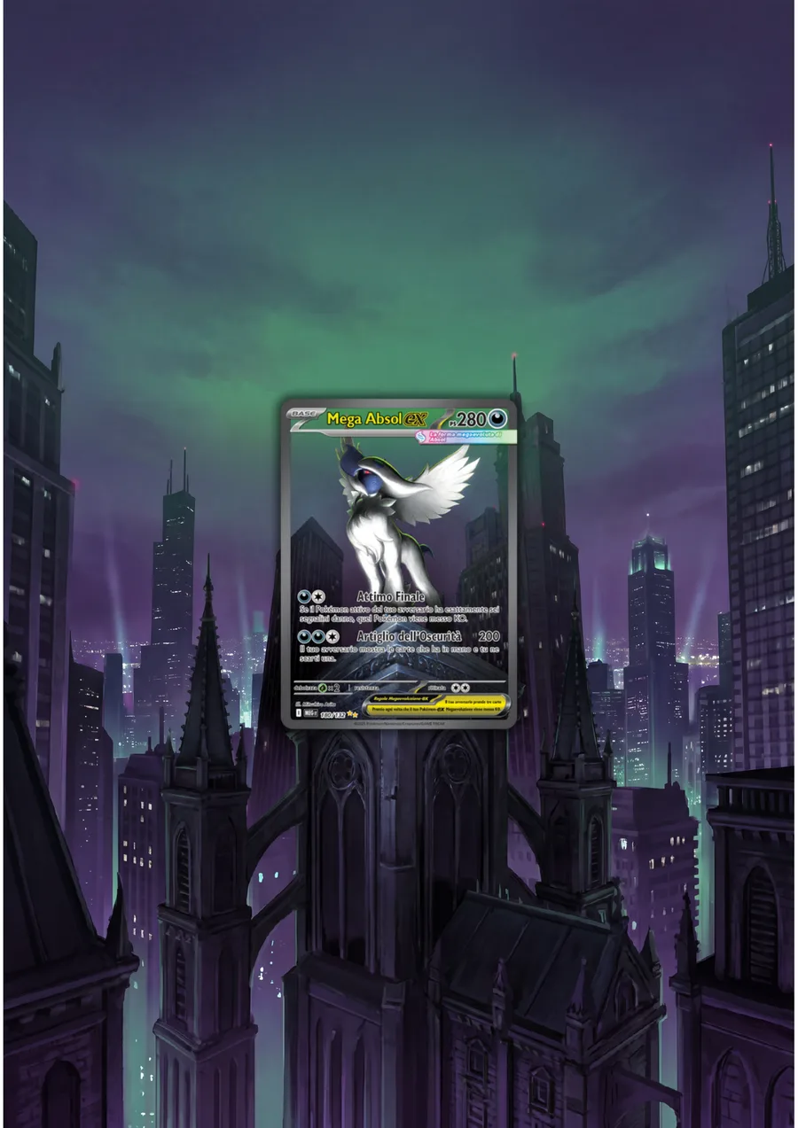 Extended art Absol — Mega Evolution · Frame | CaliffoCustomTCG