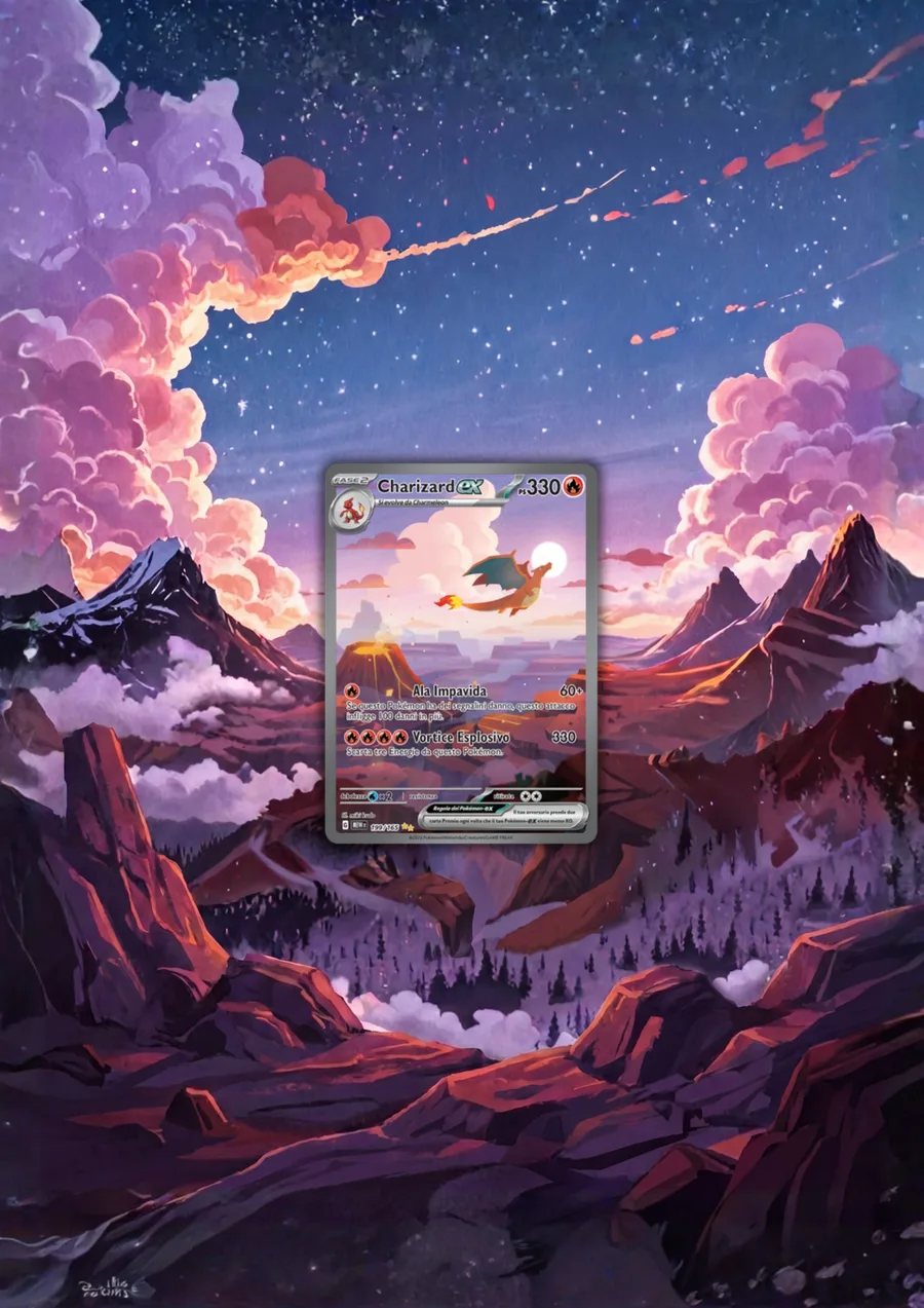 Extended art Charizard — Pokemon 151 · Frame | CaliffoCustomTCG