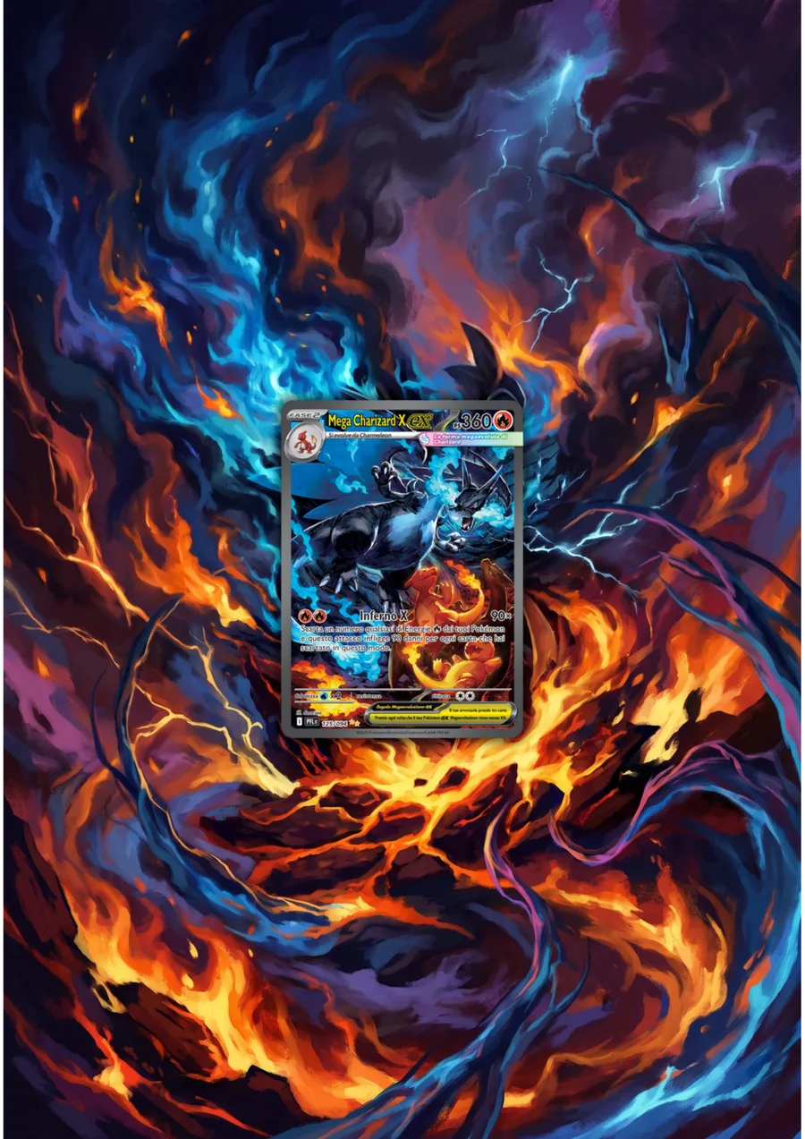 Extended art Charizard X — Phantasmal Flames · Frame | CaliffoCustomTCG