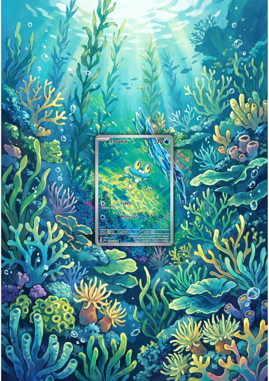 Extended art Froakie — Chaos Rising · Frame | CaliffoCustomTCG