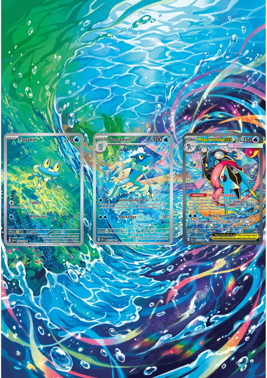 Extended art Greninja Line — Chaos Rising · Frame | CaliffoCustomTCG