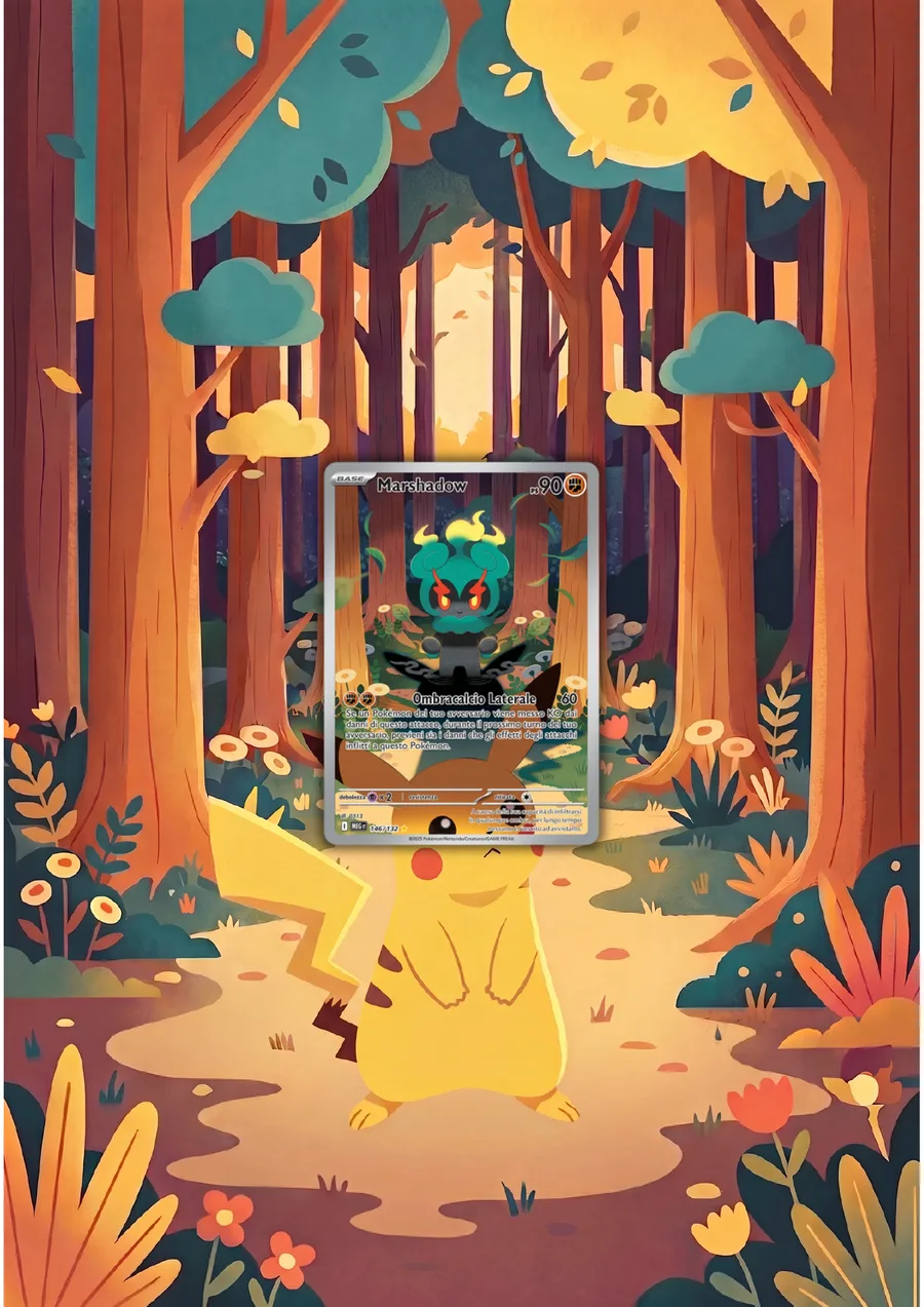 Extended art Marshadow — Mega Evolution · Frame | CaliffoCustomTCG