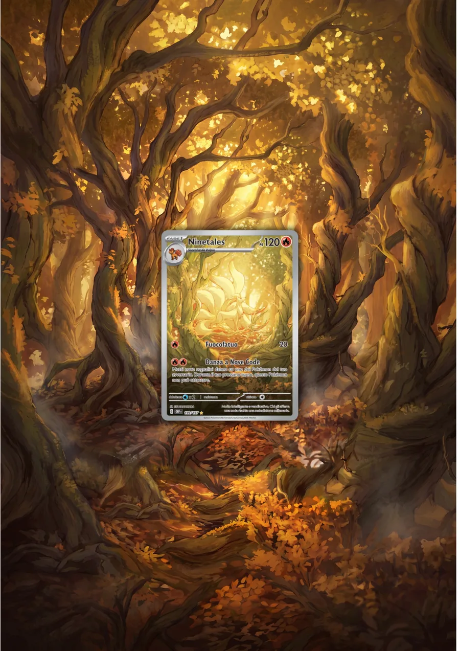 Extended art Ninetales — Obsidian Flames · Frame | CaliffoCustomTCG
