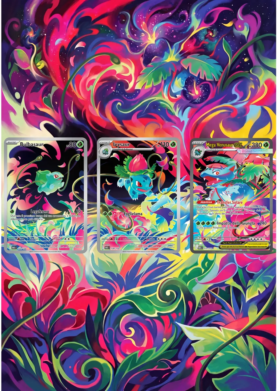 Extended art Venusaur Line — Mega Evolution · Frame | CaliffoCustomTCG