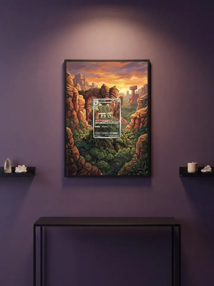 Extended art Bastiodon — Pitch Black · Frame | CaliffoCustomTCG