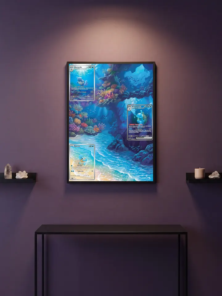 Extended art Blastoise Line — Pokemon 151 · Frame | CaliffoCustomTCG