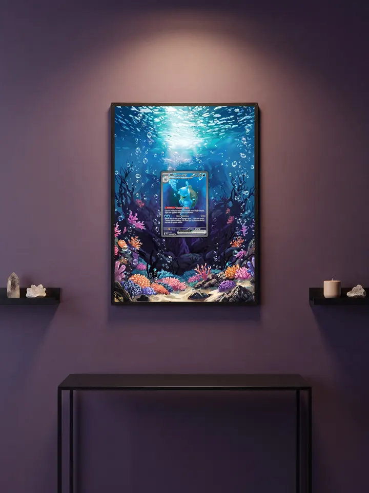 Extended art Blastoise — Pokemon 151 · Frame | CaliffoCustomTCG