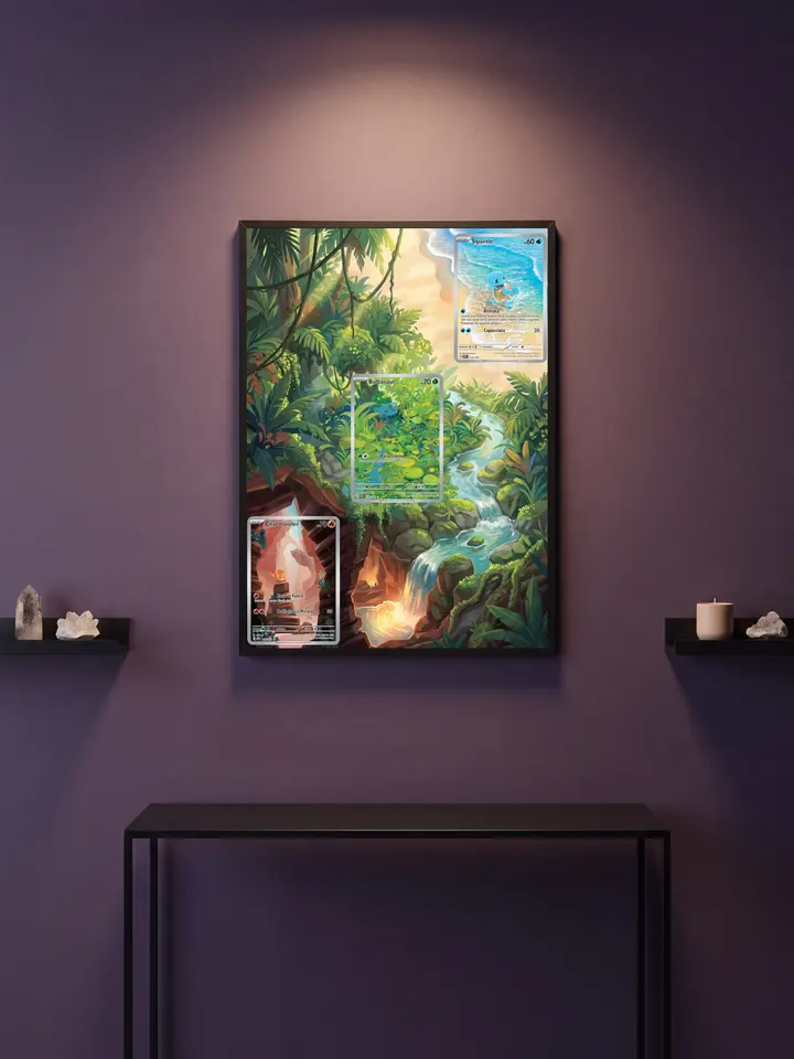 Extended art Kanto Starters — Pokemon 151 · Frame | CaliffoCustomTCG
