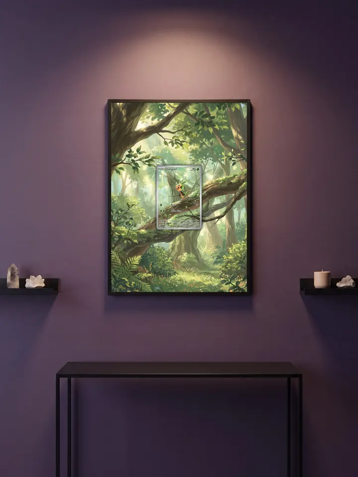 Extended art Chespin — Chaos Rising · Frame | CaliffoCustomTCG