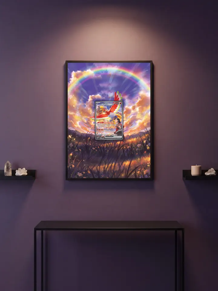 Extended art Ethan's Ho-Oh — Destined Rivals · Frame | CaliffoCustomTCG