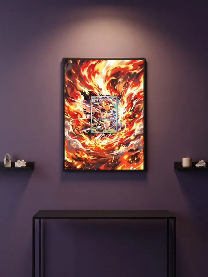 Extended art Ethan's Typlosion — Destined Rivals · Frame | CaliffoCustomTCG