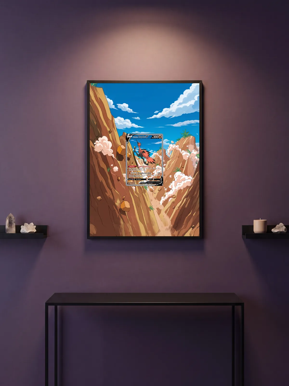 Extended art Galarian Zapdos — Chilling Reign · Frame | CaliffoCustomTCG