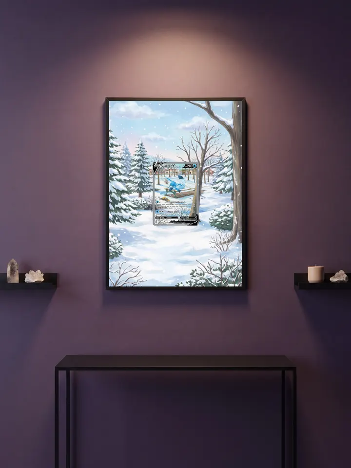 Extended art Glaceon — Evolving Skies · Frame | CaliffoCustomTCG