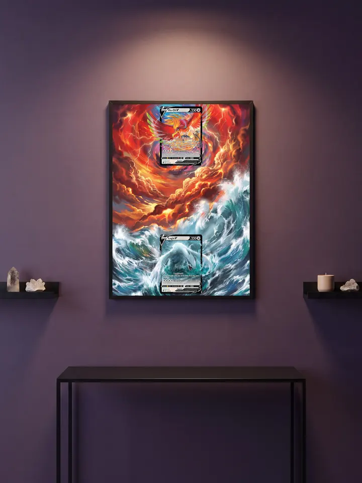 Extended art Lugia & Ho-Oh — Silver Tempest · Frame | CaliffoCustomTCG