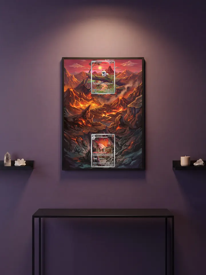 Extended art Larvesta & Volcarona — Black Bolt · Frame | CaliffoCustomTCG