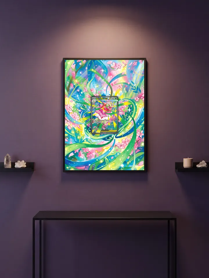 Extended art Meganium — Ascended Heroes · Frame | CaliffoCustomTCG