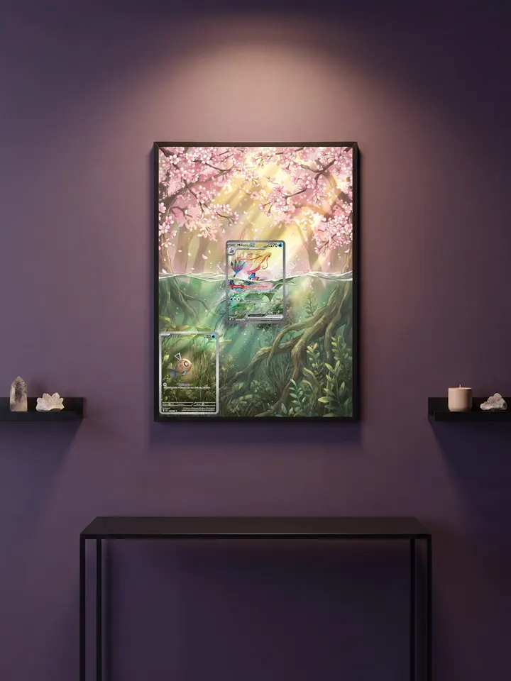 Extended art Feebas — Surging Sparks · Frame | CaliffoCustomTCG