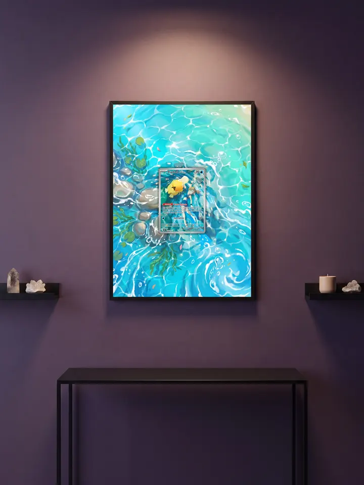 Extended art Misty's Psyduck — Destined Rivals · Frame | CaliffoCustomTCG