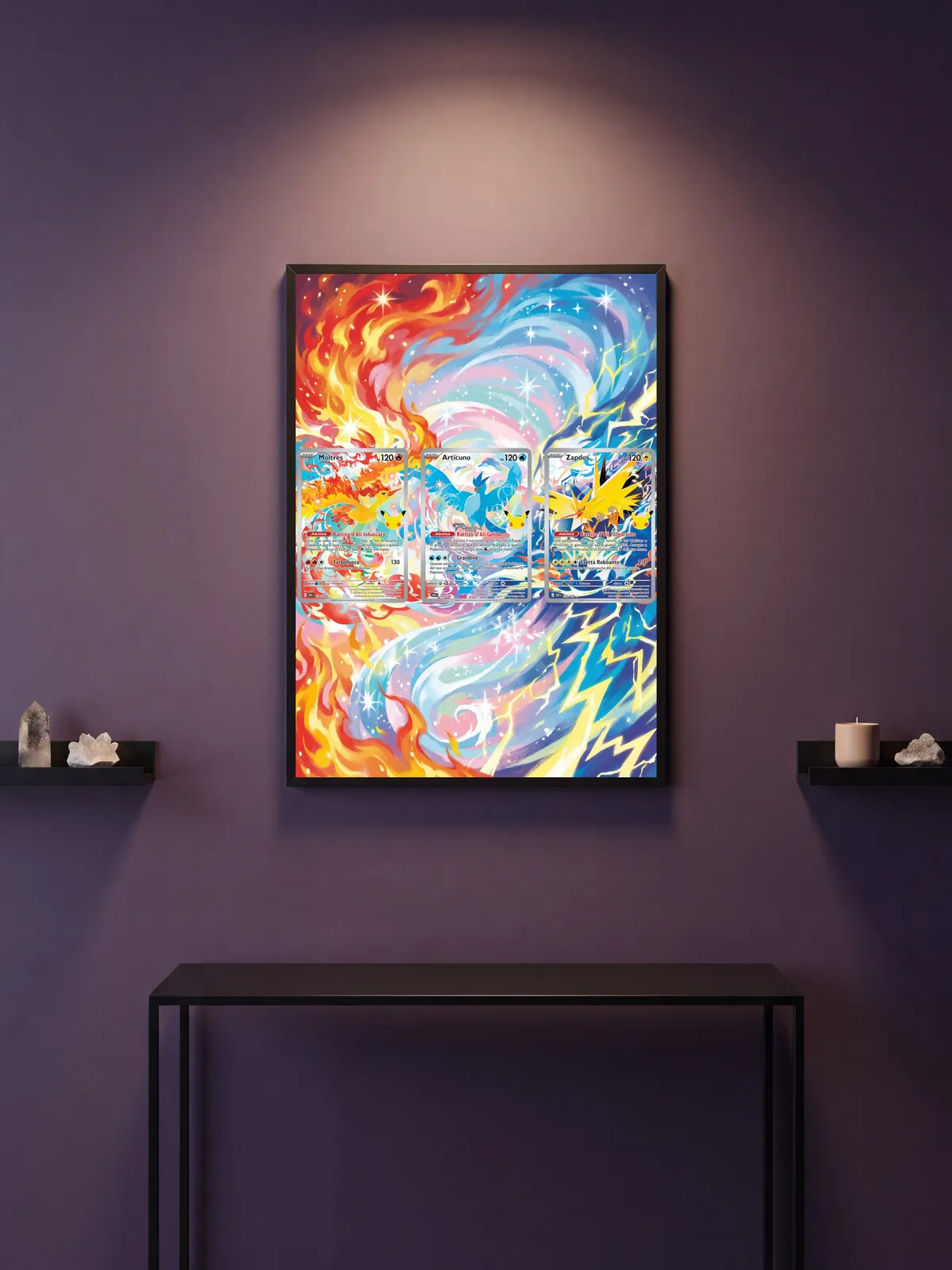 Extended art Moltres, Zapdos & Articuno — 30th Anniversary · Frame | CaliffoCustomTCG